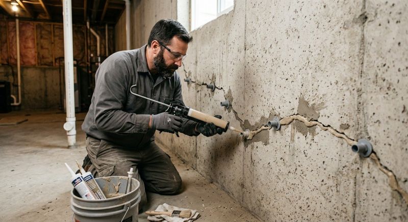 Basement Crack Repair in Conyers, GA