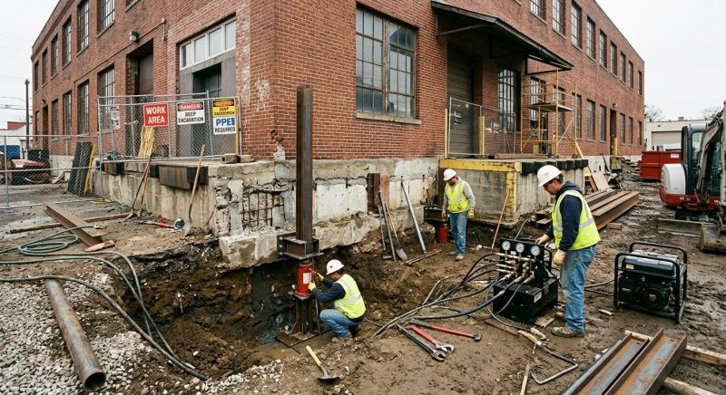 Building Foundation Repair in Mansfield, GA