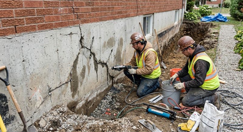 Cracked Foundation Repair in Hampton, GA