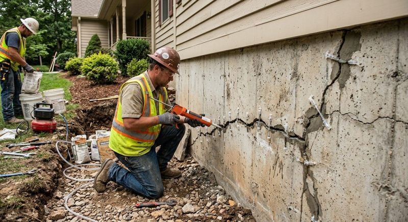 Cracked Foundation Repair in Monroe, GA