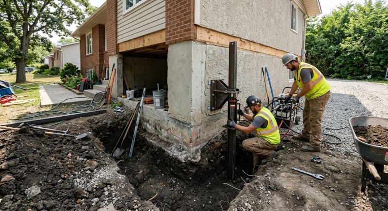 Foundation Pier Repair in Conyers, GA