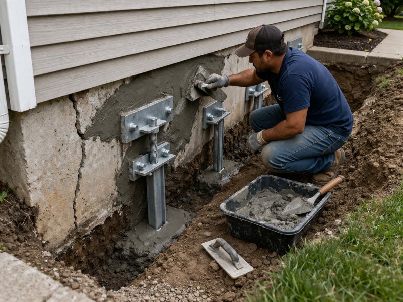 Foundation Pier Repair in Conyers, GA