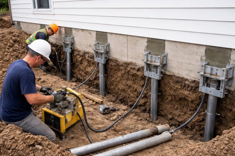 Helical Piers Installation in Conyers, GA