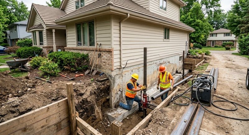 House Foundation Repair in Hampton, GA