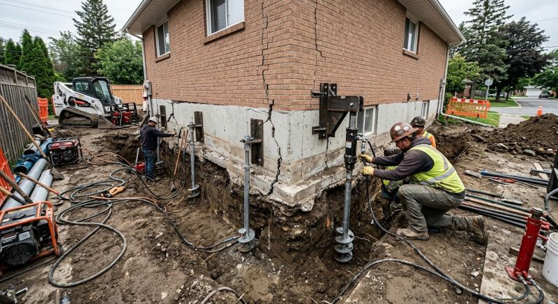Sinking Foundation Repair in Dekalb County, GA