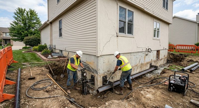 Sinking Foundation Repair in Hampton, GA