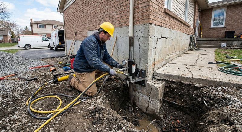 Sinking Foundation Repair in Stockbridge, GA